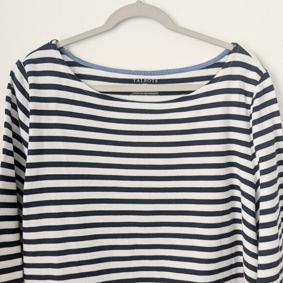 Talbots Authentic Talbots Tee in Harbor Stripe - Picture 4 of 9